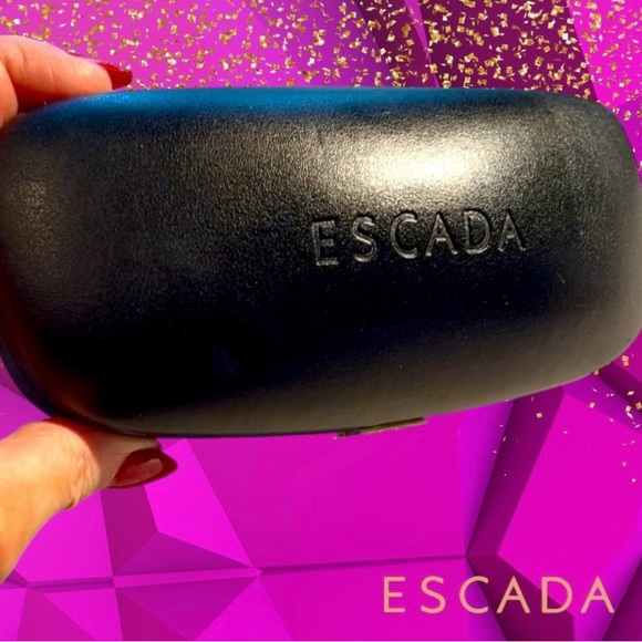 Escada Black & Gold Eyewear Case - Picture 1 of 7